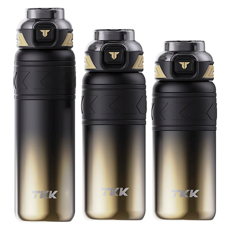 TKK Thermal Keeper Bottle in Black and Gold Size Options
