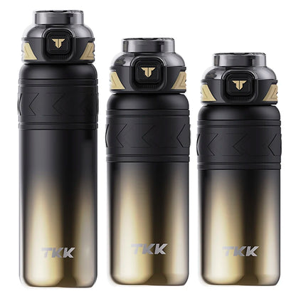 TKK Thermal Keeper Bottle in Black and Gold Size Options